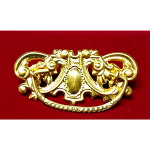 Vintage Reproduction Victorian Dresser Drawer Pulls, Brass